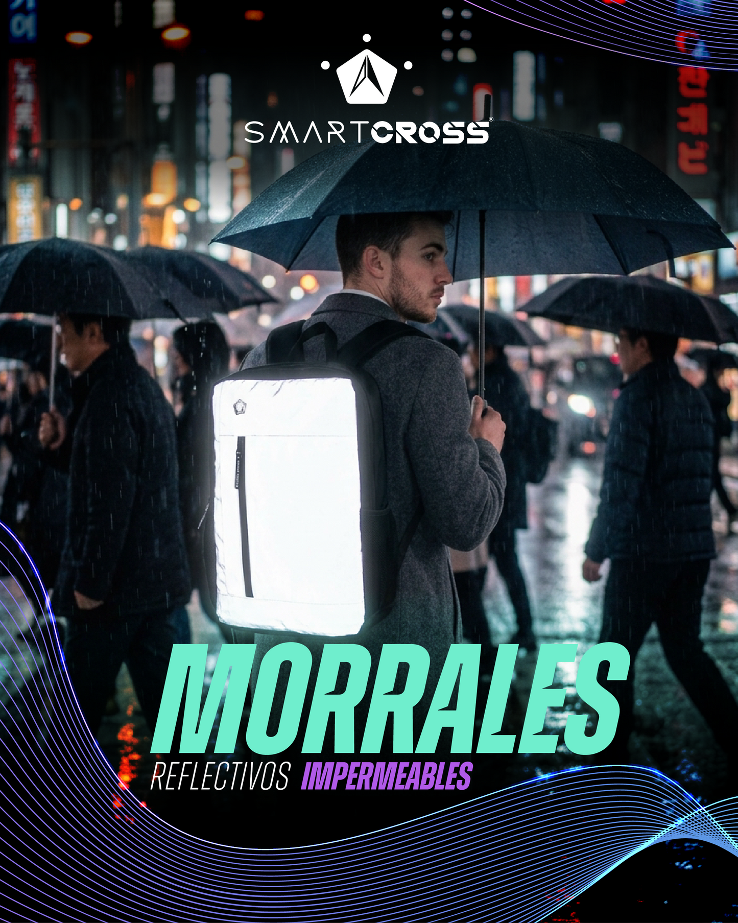 Morral reflectivo portatil 22 Litros