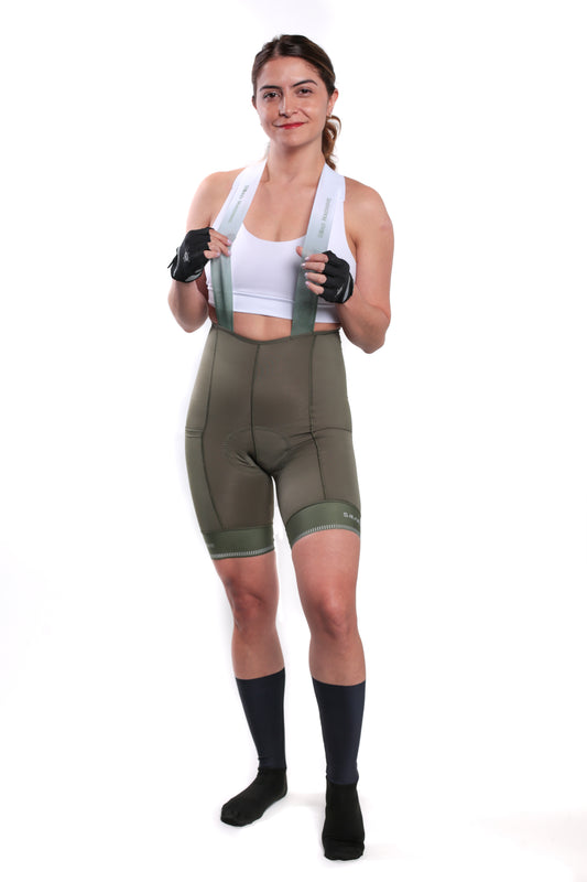 Pantaloneta Road machine Femenina Verde