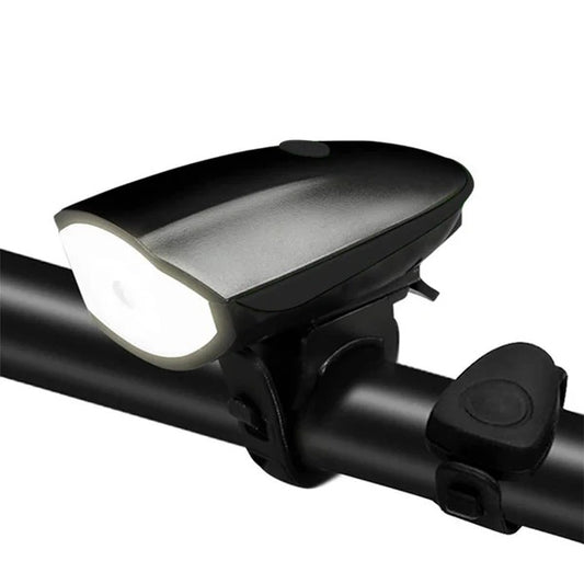 Luz blanca recargable USB para bicicleta 250 Lúmenes con pito