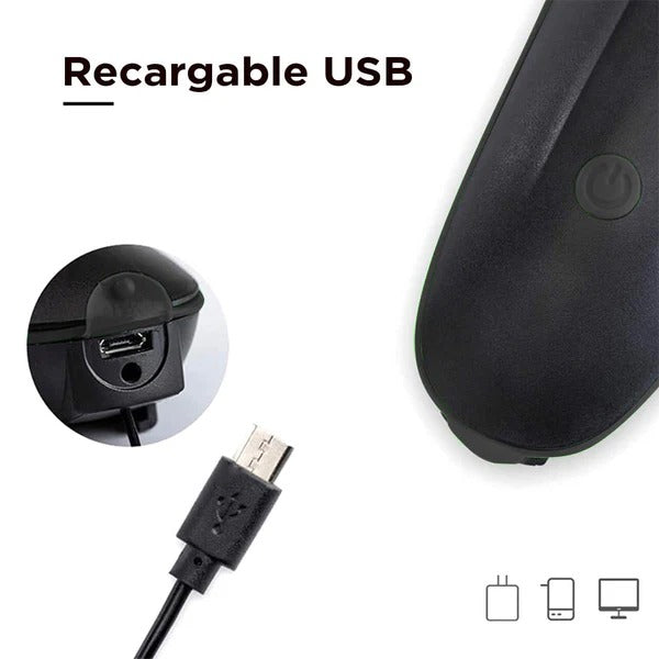 Luz blanca recargable USB para bicicleta 250 Lúmenes con pito