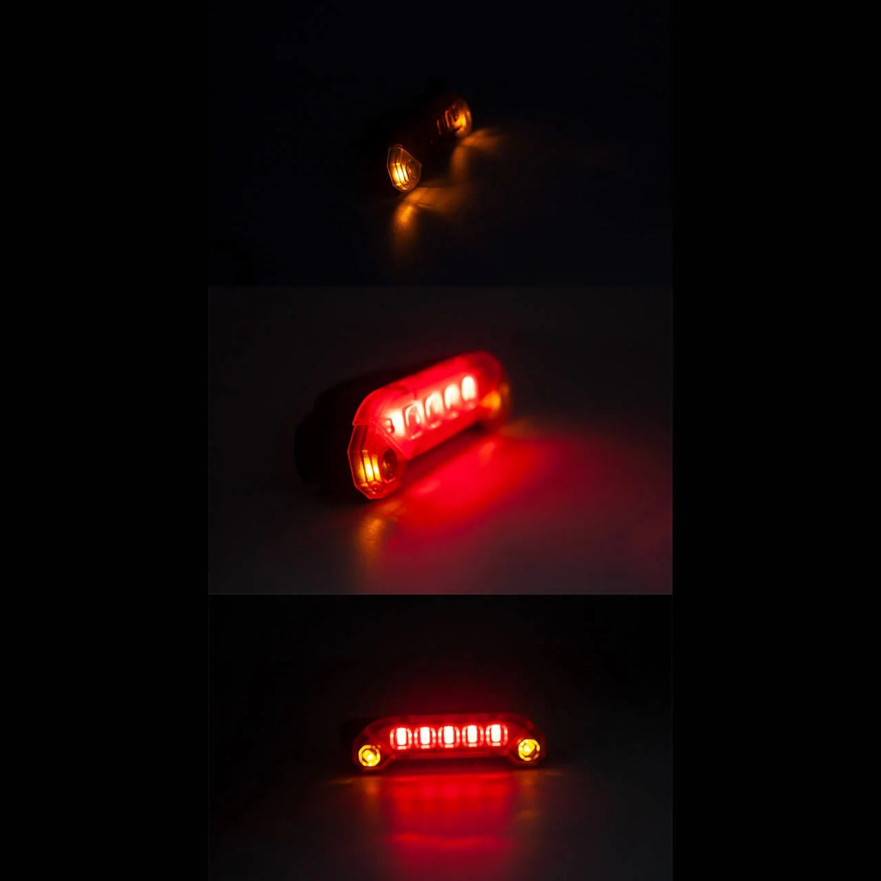 Luz Roja recargable USB para bicicleta 400 Lúmenes