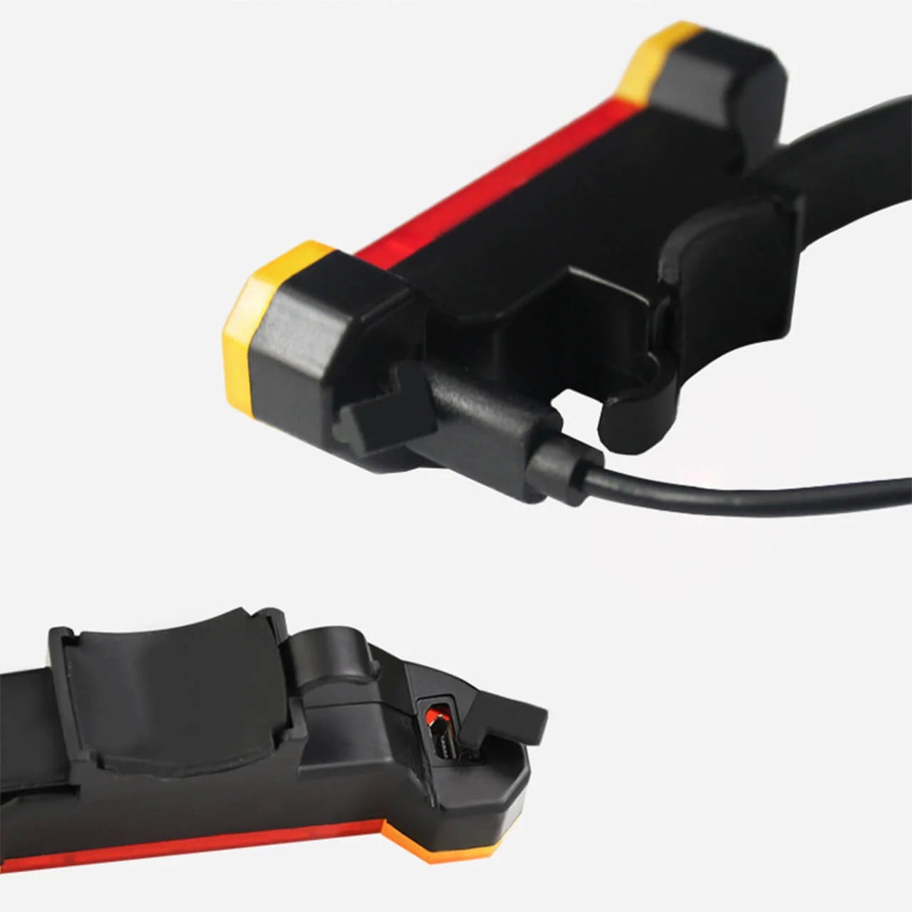 Luz Roja recargable USB para bicicleta 400 Lúmenes