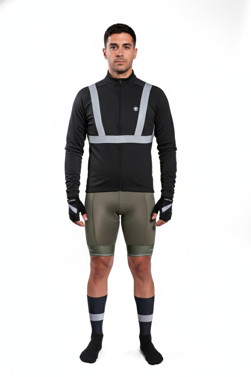 Bandas elásticas alta visibilidad 350 lúmenes cubre pecho, brazos y tobillos unisex